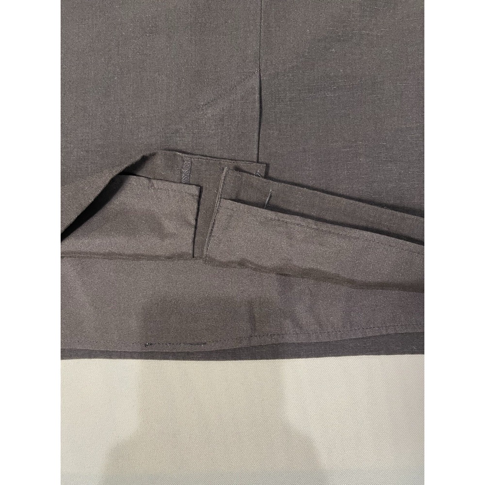 Minimalistic‎ Conrad~C Brown Linen Blend Women's Pencil Skirt 4 Classic Timeless - Picture 5 of 8